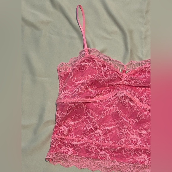NWOT Intimately Free People Lacey Essential Cami in Hot Pink - L - Picture 3 of 10